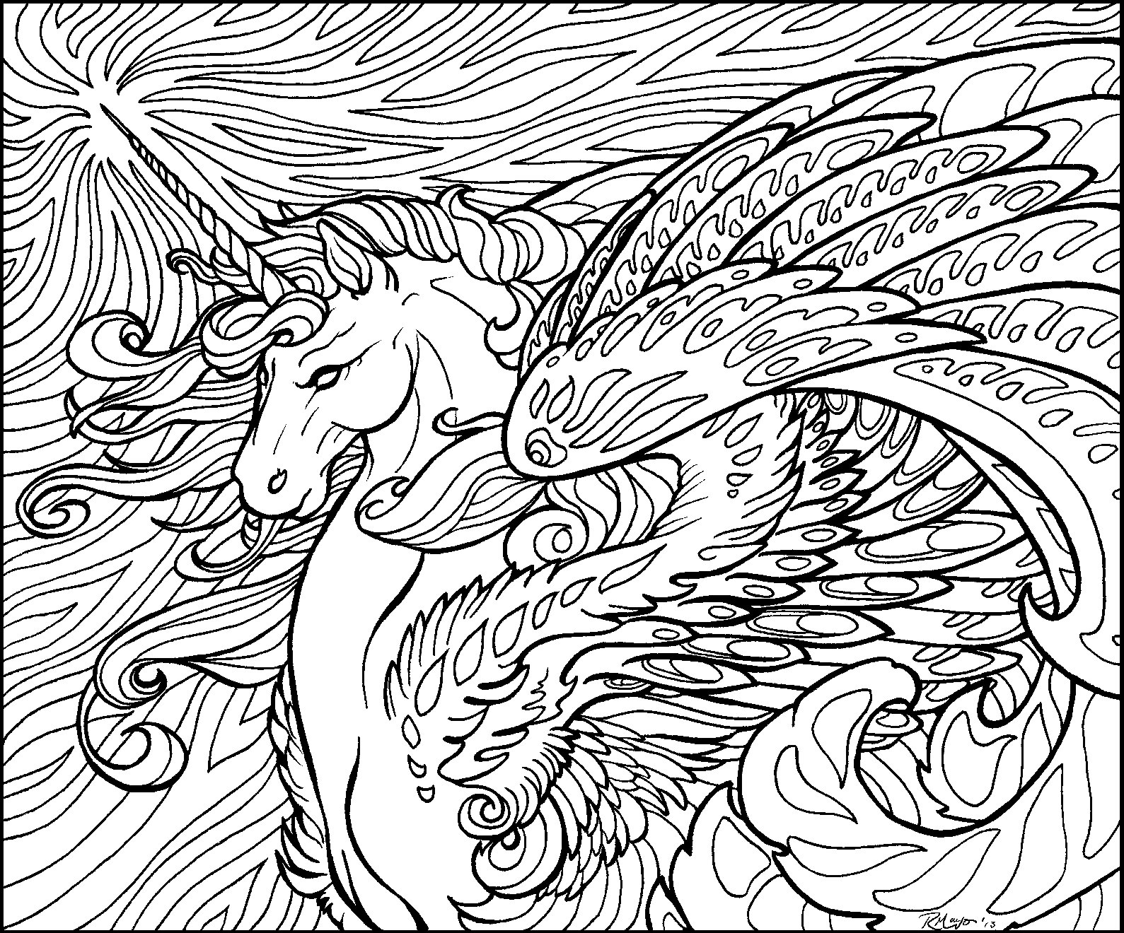 Difficult Coloring Pages For Adults