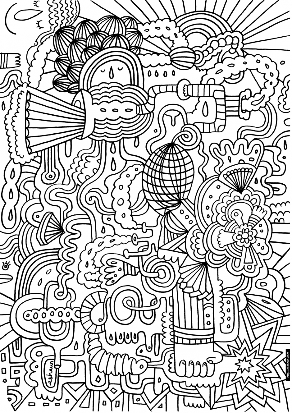 940x1329 Difficult Coloring Pages For Teenagers Hard To Color With Teenage