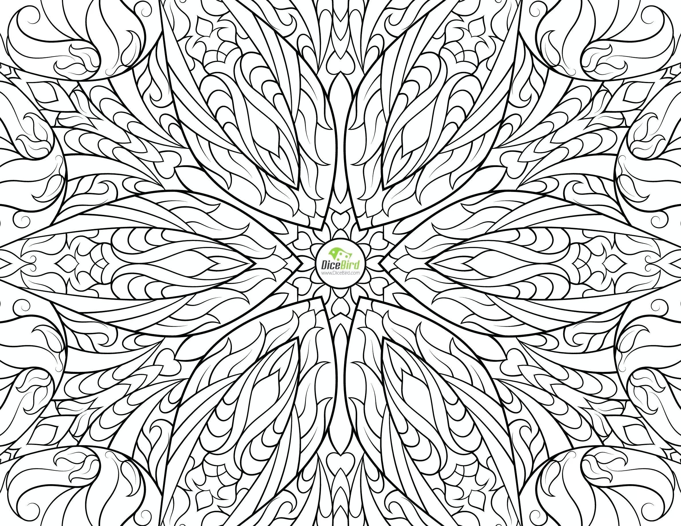 2376x1836 Hard Coloring Pages Of Flowers Printable Difficult Arilitv Com