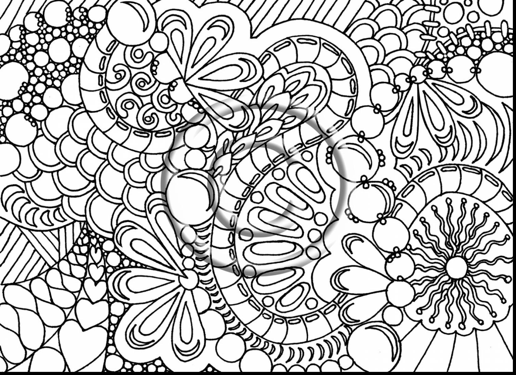 1650x1199 Cool Adult Coloring Pages With Hard Detail Of Abstract Printable