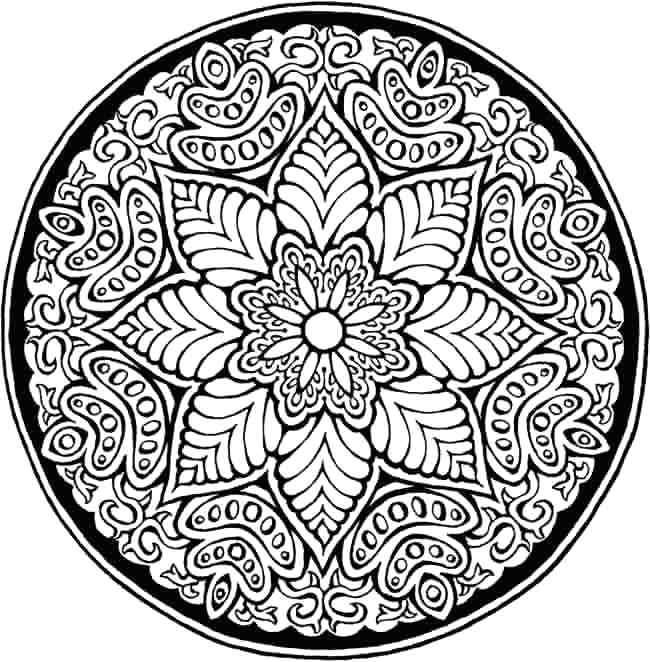 650x662 Difficult Coloring Pages Elephant For Adults Color Hard Difficult