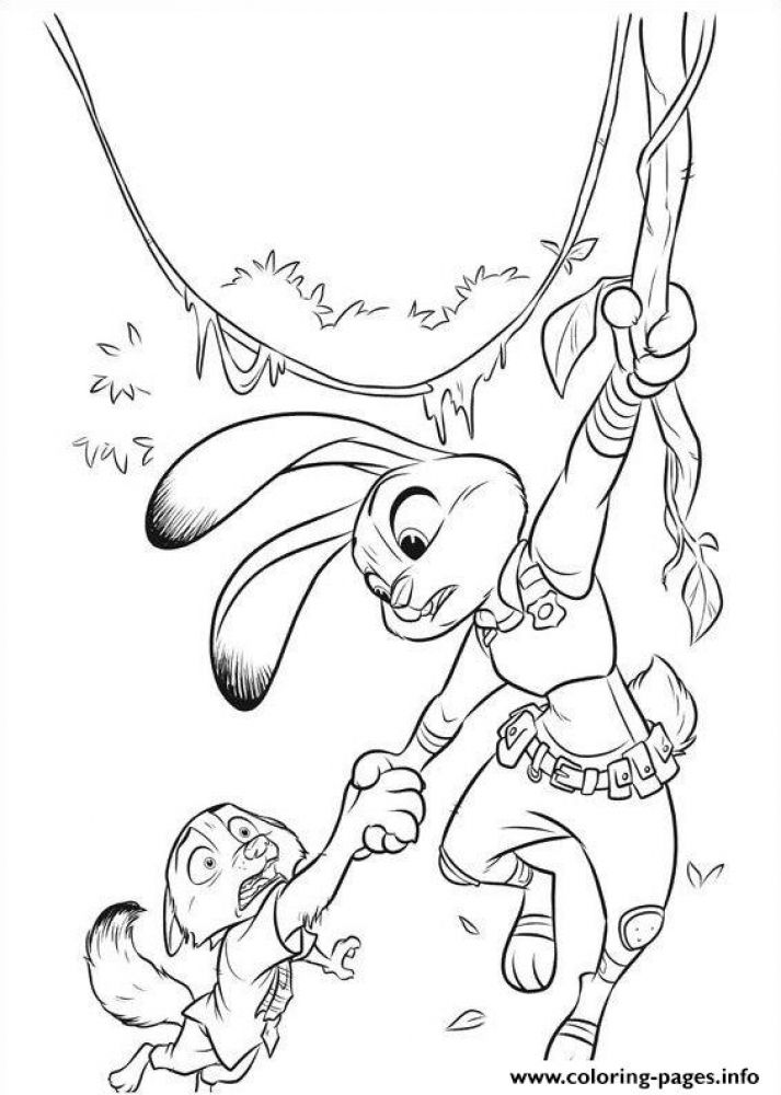 713x1000 Difficult Disney Zootopia Coloring Pages 4 Disney Coloring Pages