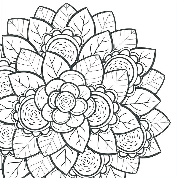 600x600 Coloring Flowers Coloring Sheets Pictures Of Pages Fresh