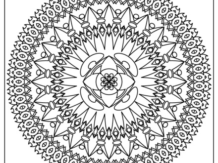Difficult Mandala Coloring Pages