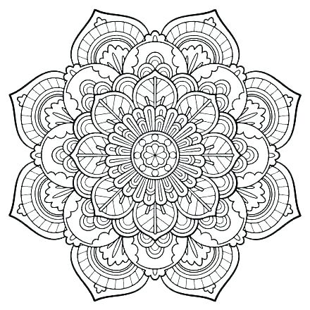 440x440 Difficult Mandala Coloring Pages Coloring Pages Hard Difficult
