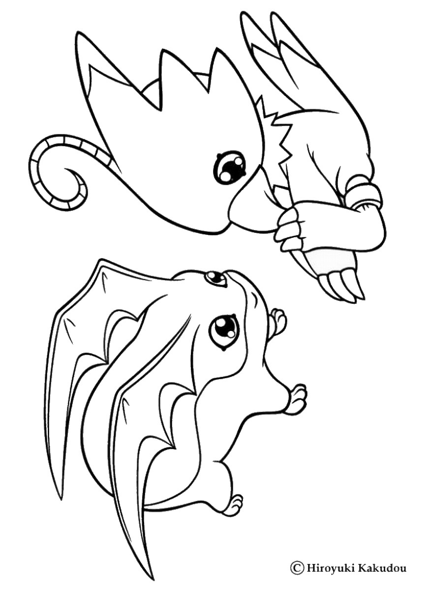 872x1200 Digimon Coloring Pages