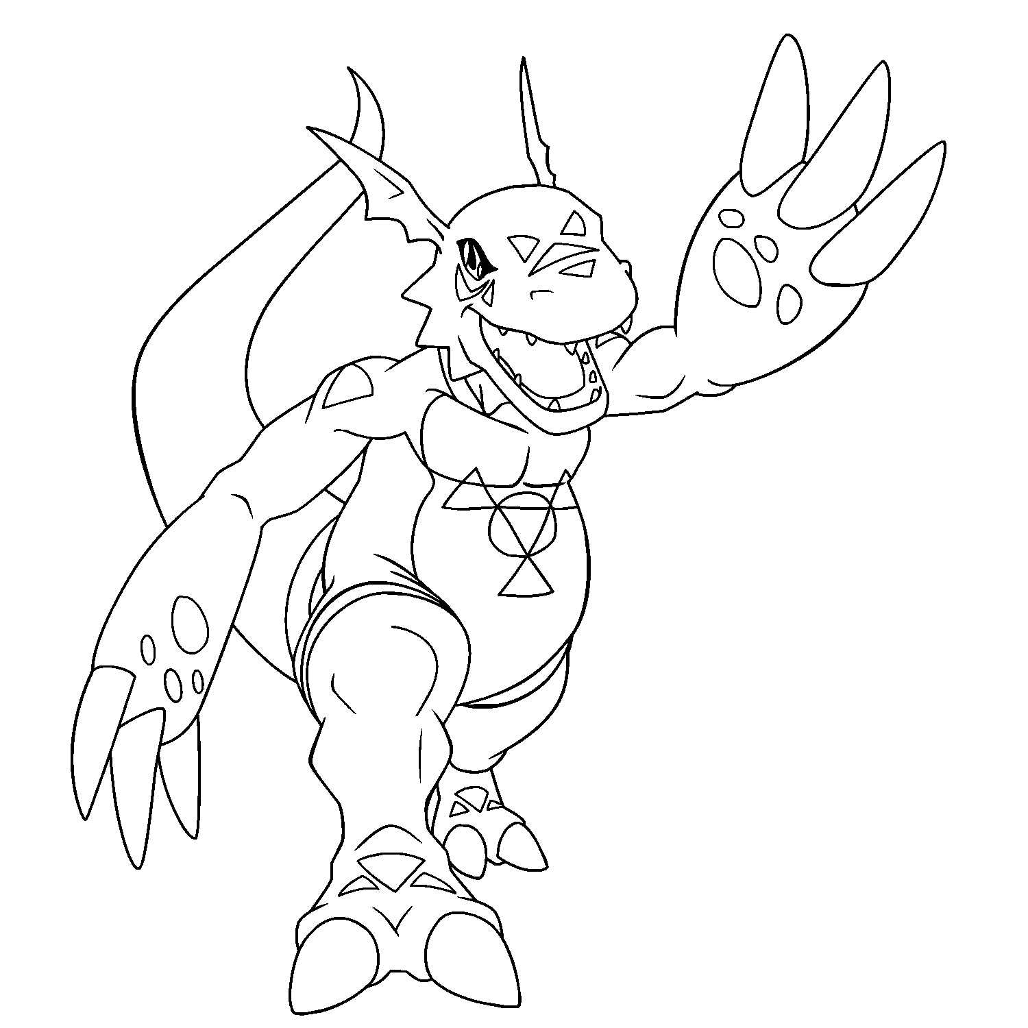1500x1500 16 Best Of Digimon Coloring Pages Logo And Design Ideas