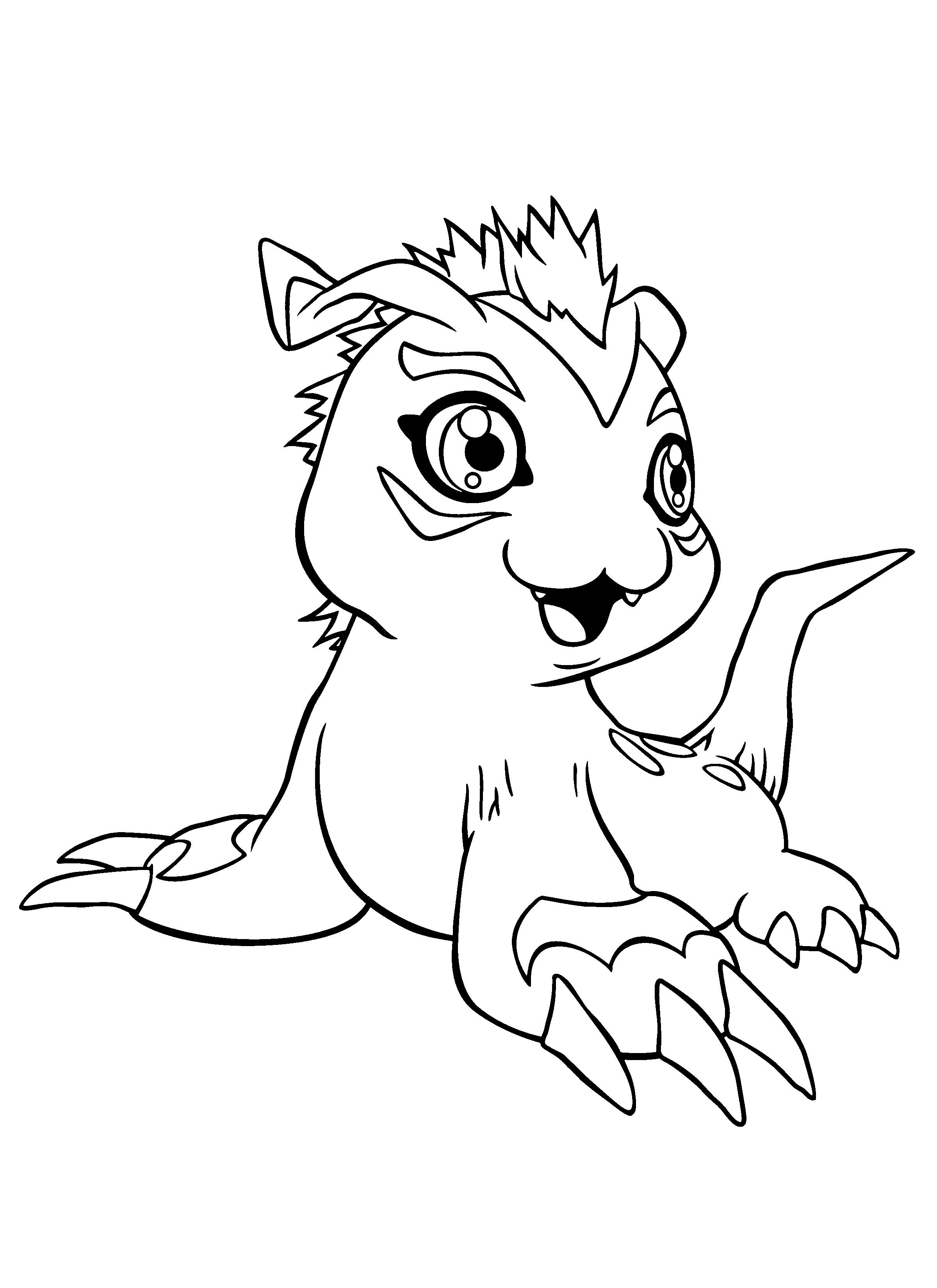 2400x3300 Coloring Page Tv Series Coloring Page Digimon