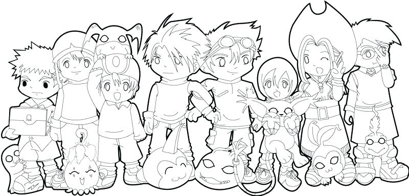 800x383 Digimon Coloring Page Coloring Pages Tamers Coloring Pages Free