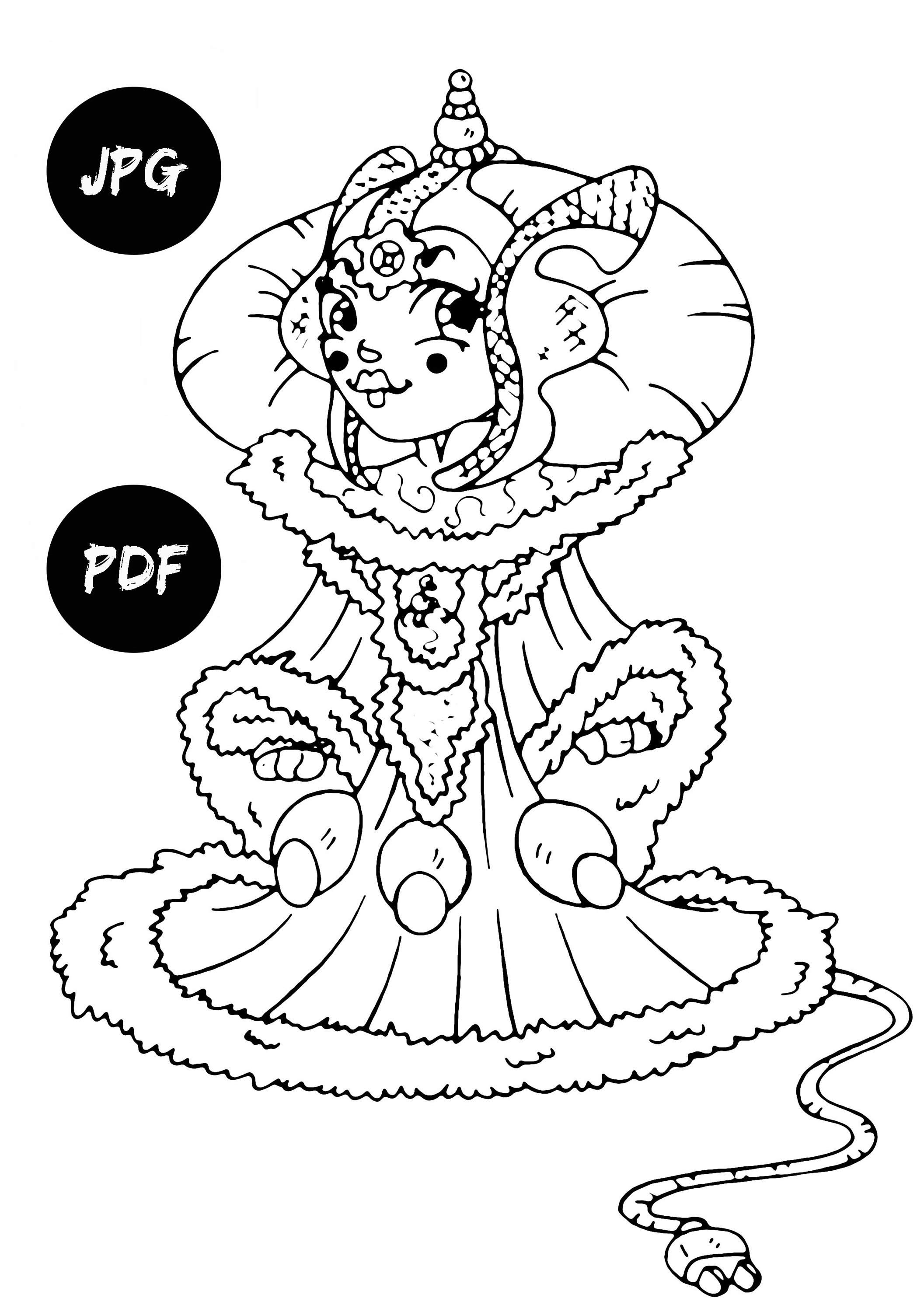 2113x3000 Queen Amidala Coloring Pages Kids Digital Coloring Pages