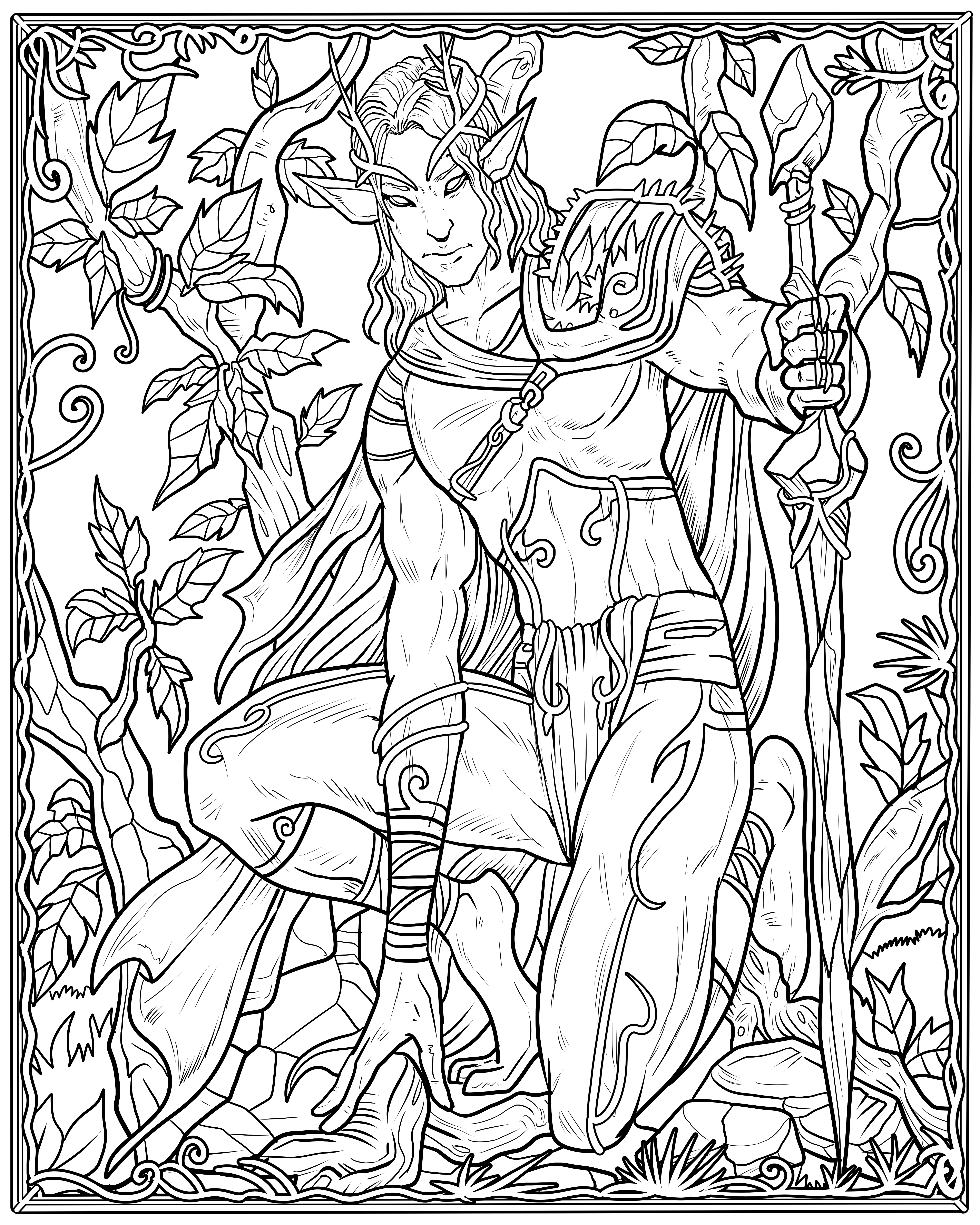 4800x6000 New Adult Male Coloring Pages Mythological Lif