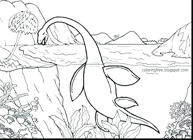 Dilophosaurus Coloring Page