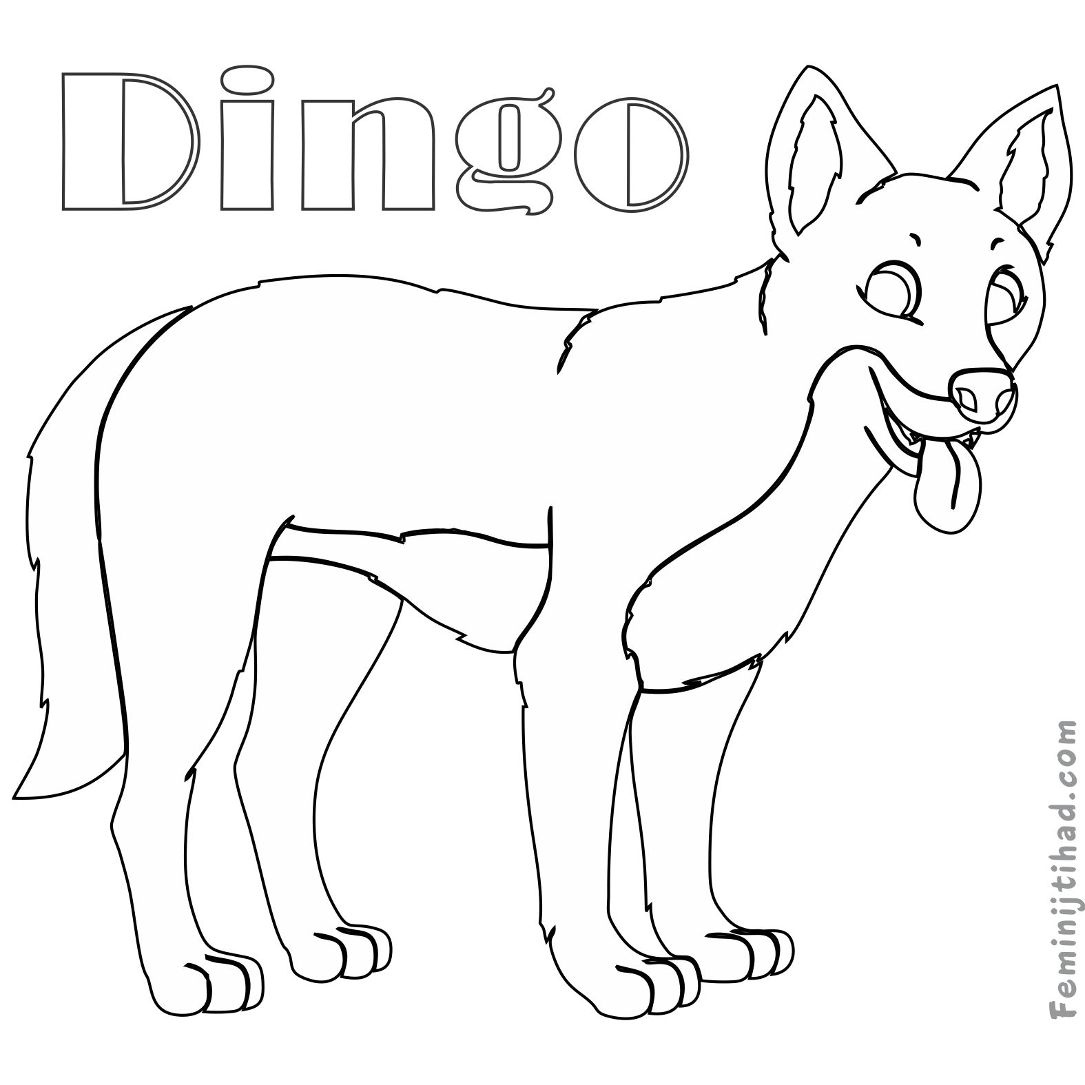 1575x1575 Dingo Coloring Pages To Print Coloring Pages For Kids