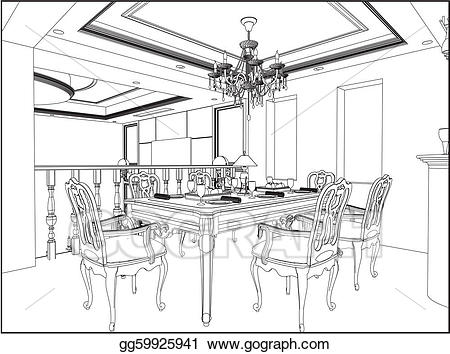 450x354 Interior Designs Clipart Dining Room 3634955