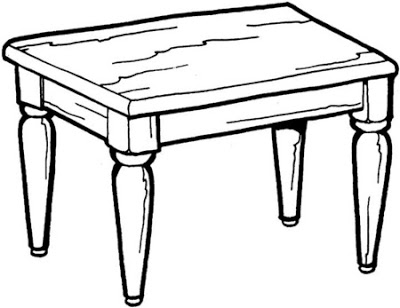 400x308 Mesa Para Colorear Y Pintar ~ Colorear El Dibujo Moldes Dibujo