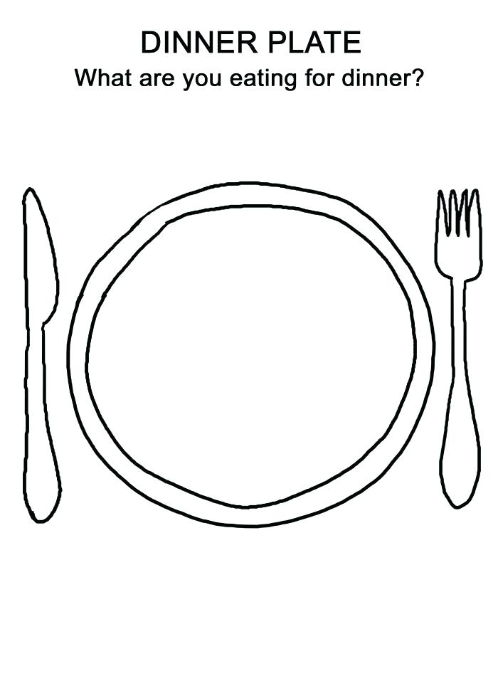 700x950 Dinner Coloring Pages Thanksgiving Dinner Plate Coloring Page
