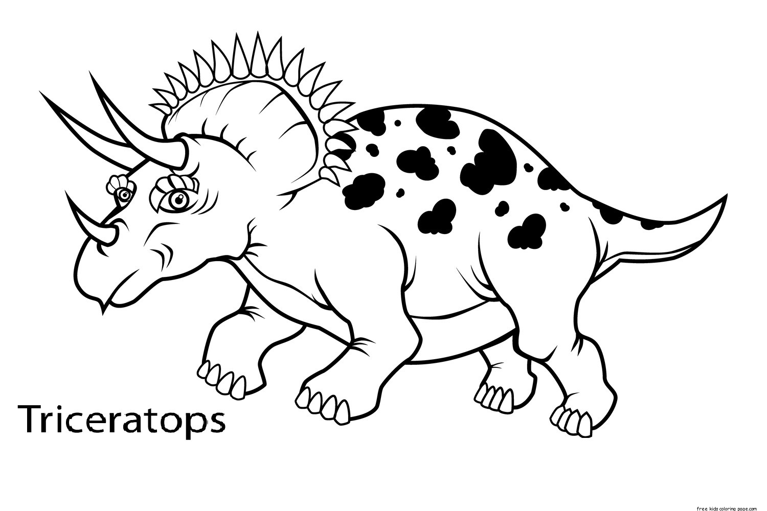 1500x1000 Coloring Pages. Dinosaur Coloring Pages With Names