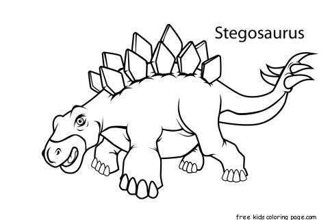 482x321 Printable Stegosaurus Dinosaur Coloring Pages For Kidsfree