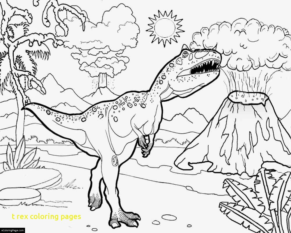 1000x800 T Rex Dinosaur Coloring Pages Acpra T Rex Coloring Page Online