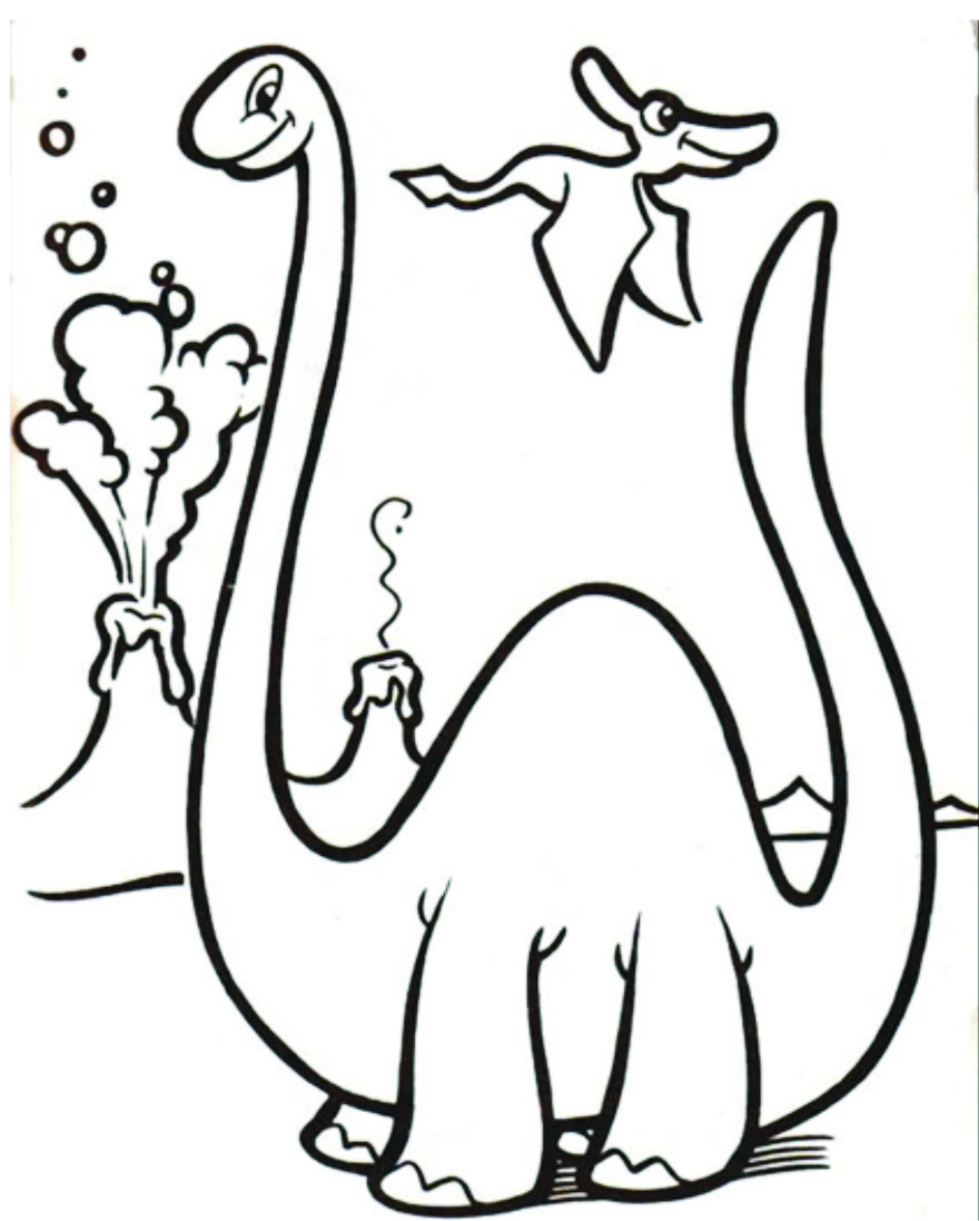 880x1097 Dinosaur Color Sheet Printable Coloring Pages For Kids Colouring