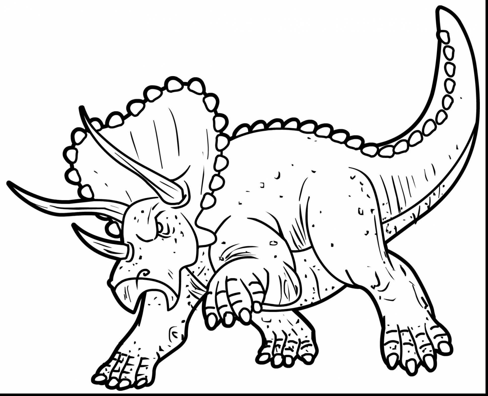 Dinosaur Coloring Pages Triceratops