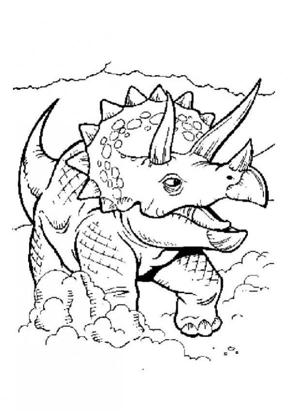 581x822 Triceratops Coloring Pages