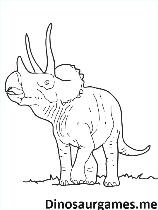 540x720 Triceratops Dinosaur Coloring Pages