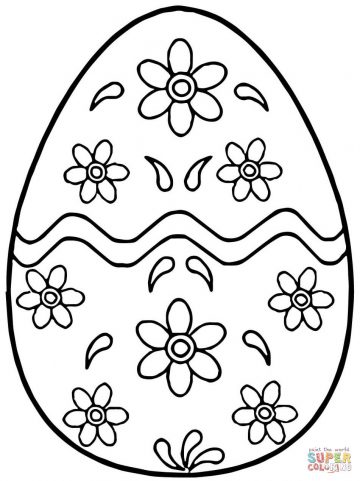 360x481 Coloring Pages Egg Page Free Printable Easter For Adults Picture