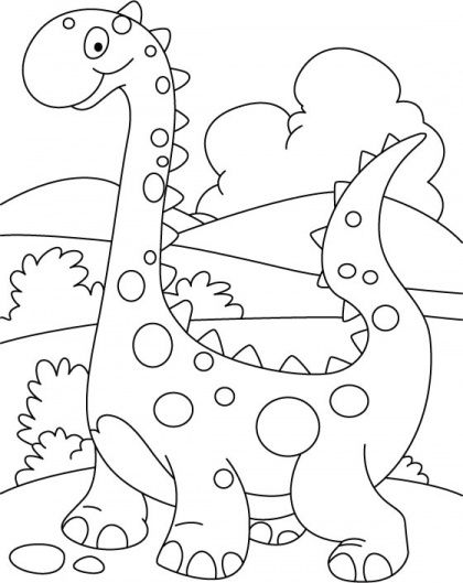 420x529 Top 25 Free Printable Unique Dinosaur Coloring Pages Online