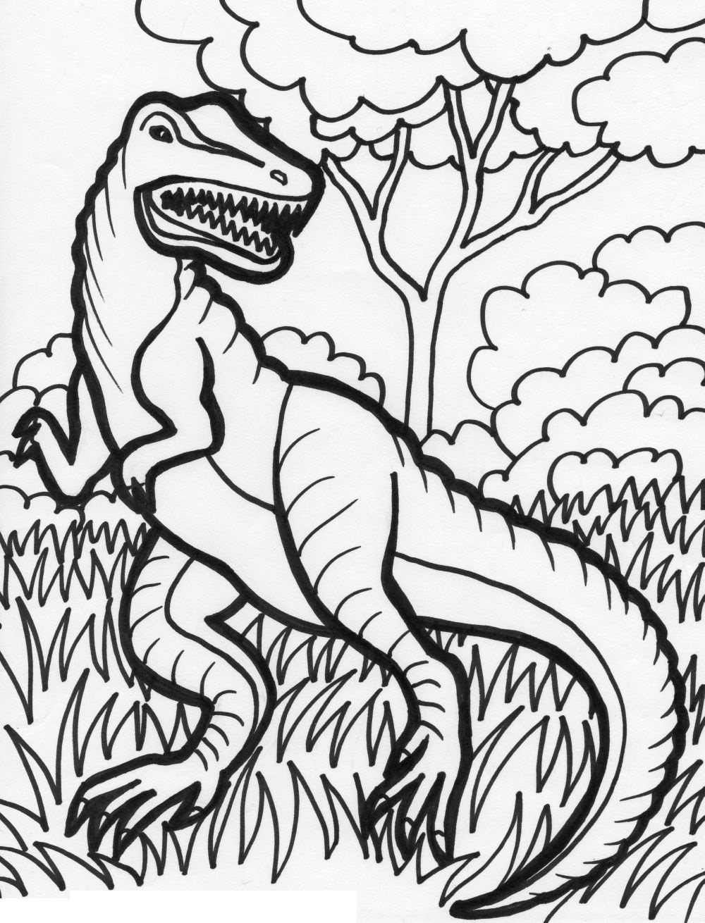 1000x1310 Simple Dinosaurs Coloring Pages At Free Dinosaur Coloring Pages
