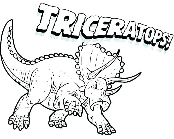 600x477 Dinosaur Outline Coloring Pages