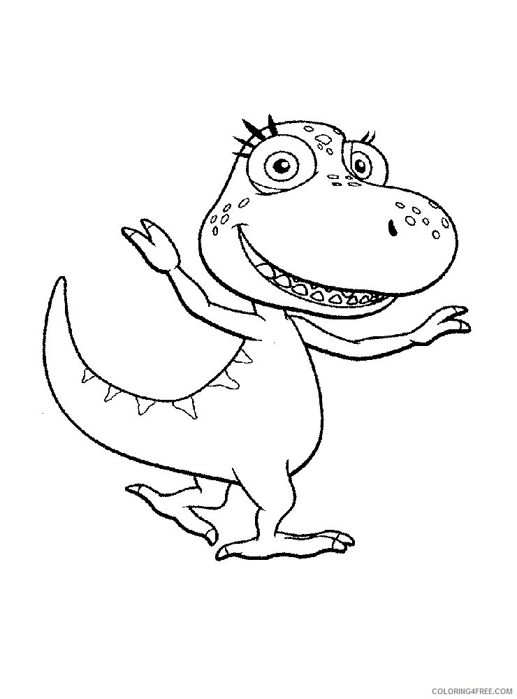 740x1000 Dinosaur Train Coloring Pages Buddy And Friends Coloring4free