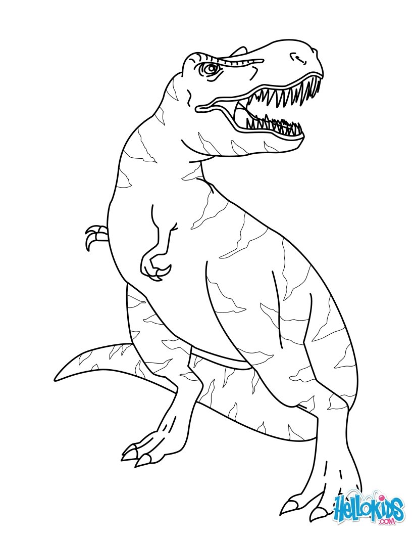 820x1060 Tyrannosaurus Rex Coloring Pages Hellokids Tyrannosaurus Rex