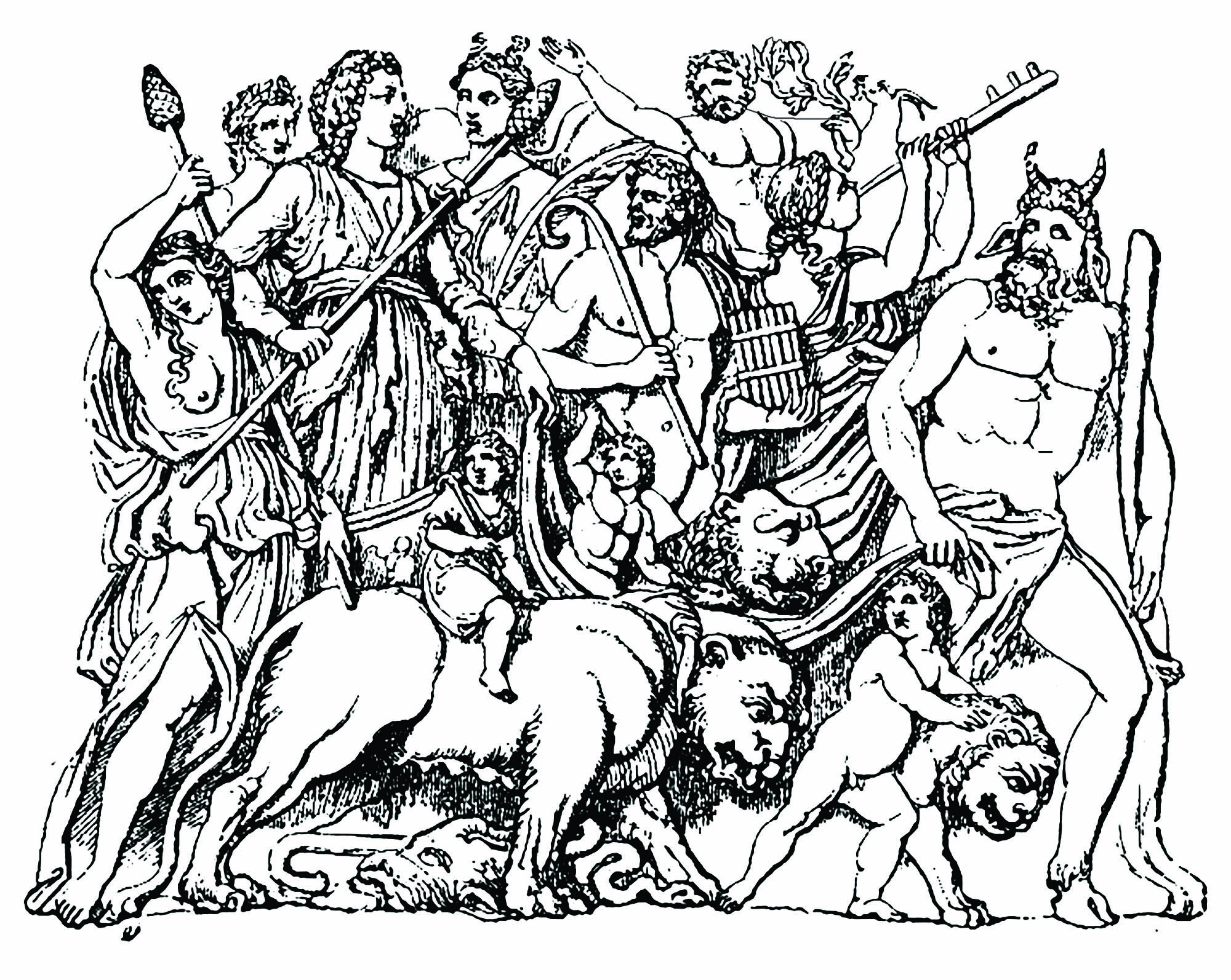 2000x1593 Dionysus Drawn By Tiger