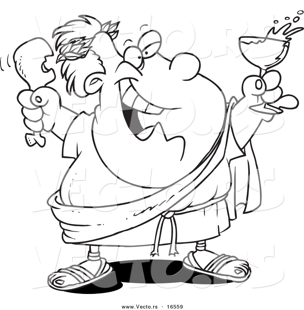 1024x1044 Vector A Cartoon Cartoon Black And White Outline Design
