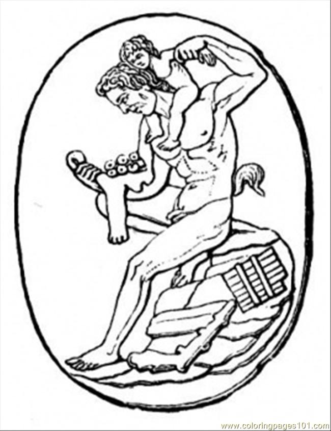 650x845 Dionysus Coloring Page