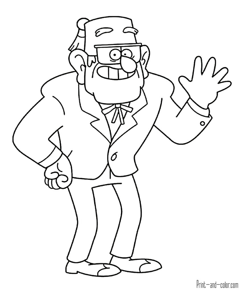 853x1024 Dipper Pines Coloring Pages