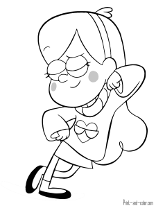 225x300 Gravity Falls Coloring Pages Print And Crafts