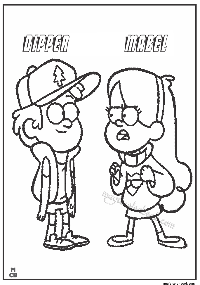 685x975 Pin By Magic Color Book On Gravity Falls Coloring Pages Free