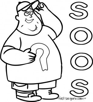 307x338 Printable Gravity Falls Characters Soos Coloring Pages For Kids