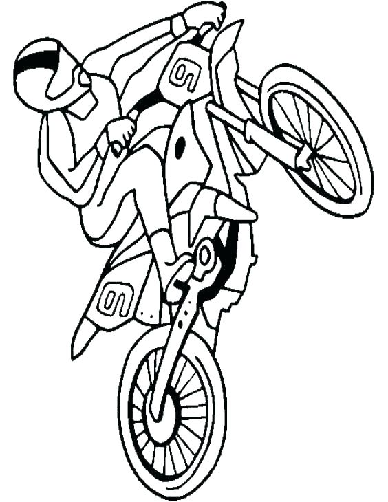 Dirt Bike Coloring Pages