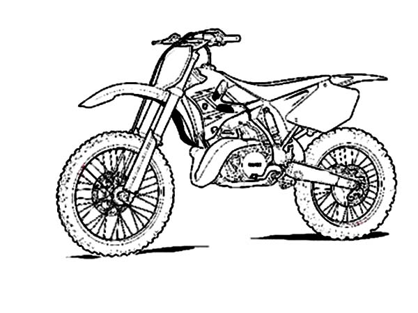 600x450 Sketch Of Dirt Bike Coloring Page Coloring Sun