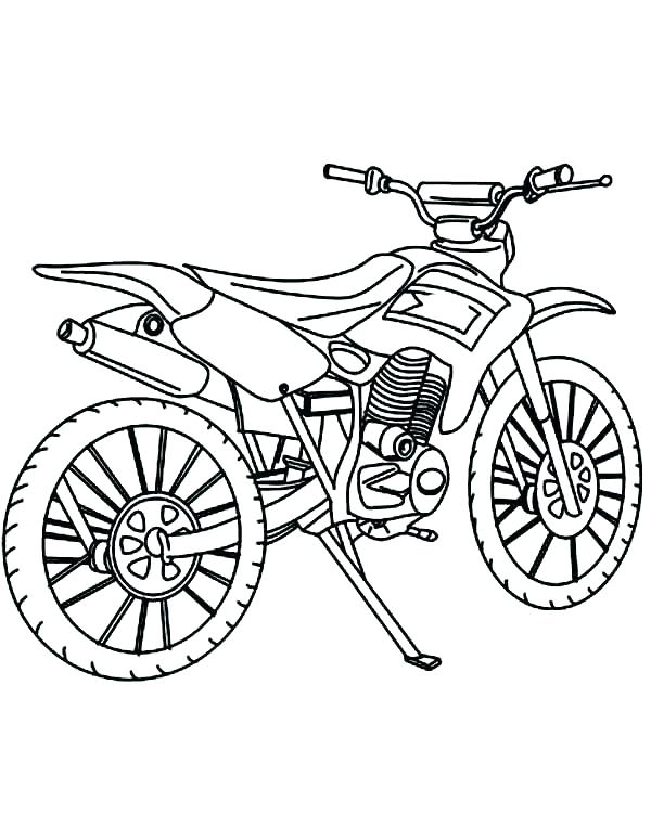 600x775 Bike Safety Coloring Pages Bike Coloring Page Dirt Bike Color