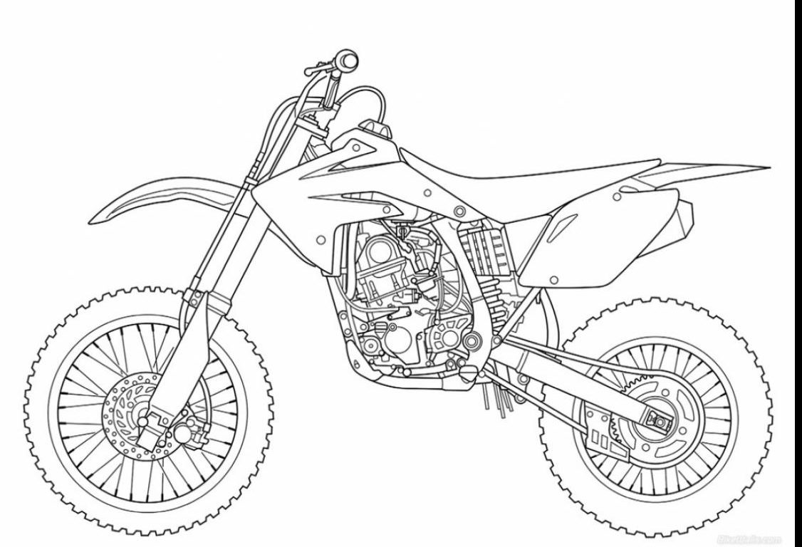 1126x768 Dirt Bike Coloring Pages Beautiful Kawasaki Motocross Page Of Best