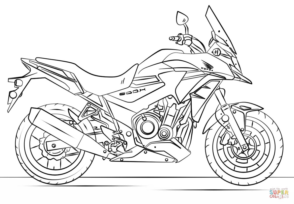 Dirt Bike Colouring Pages To Print