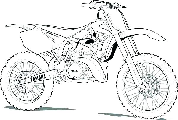 600x406 Dirt Bike Coloring Page Printable Motorbike To Coloring Pages