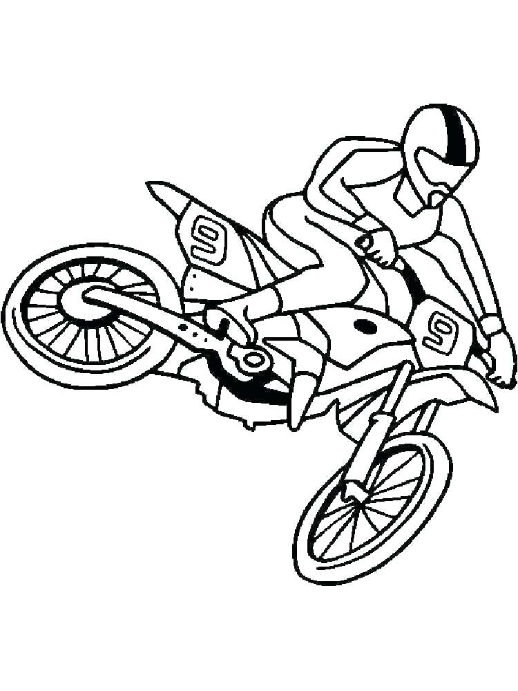 750x1000 Dirt Bike Coloring Pages Dirt Bike Coloring Pages Bike Coloring