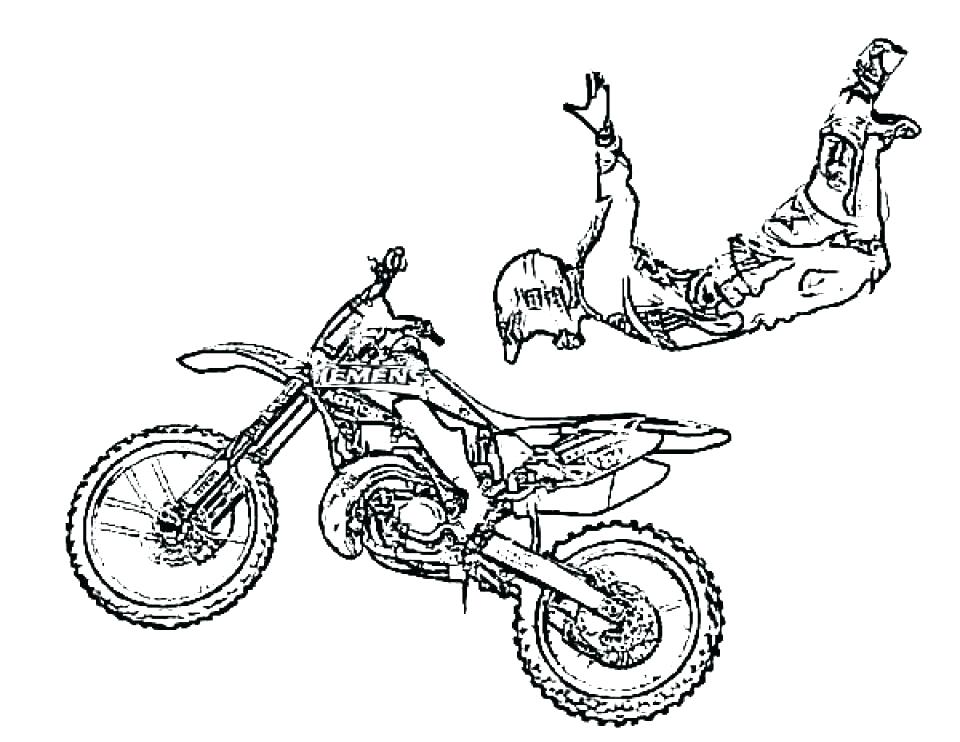 960x742 Dirt Bike Helmet Coloring Pages Bicycle Coloring Page Kids Bike
