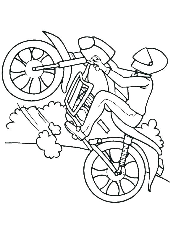 612x792 Bike Coloring Pages