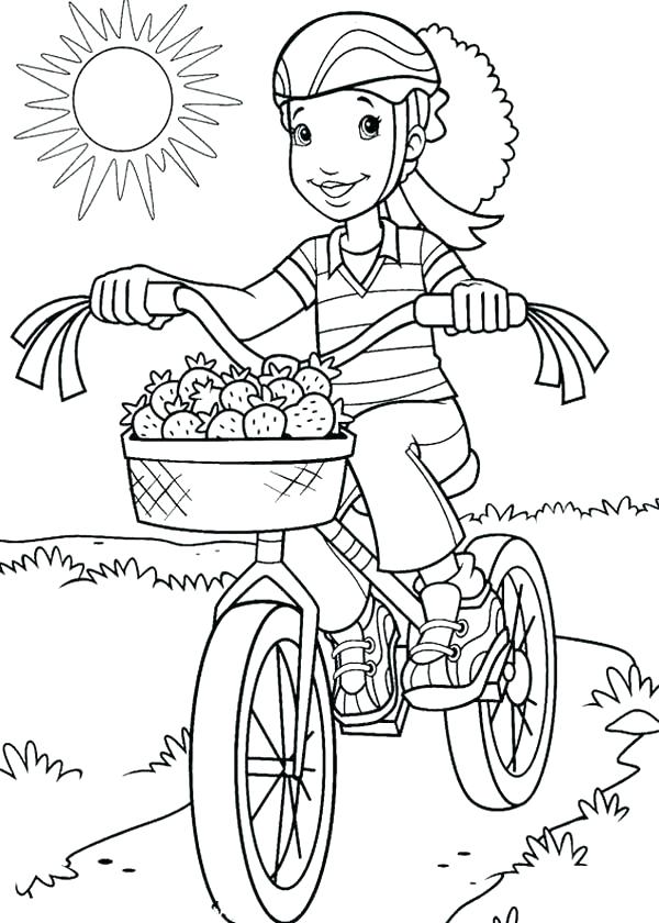 600x840 Bike Safety Coloring Pages Bicycle Coloring Page Dirt Bike